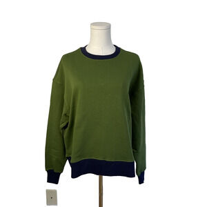 NWT WeWoreWhat x Revolve Crewneck Sweatshirt Size Extra Small Hunter Green